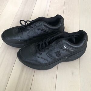 TheraShoe Women's Lace-Up Fashion Sneakers Black 7.5 W